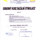 Certifikát - Bazální stimulace